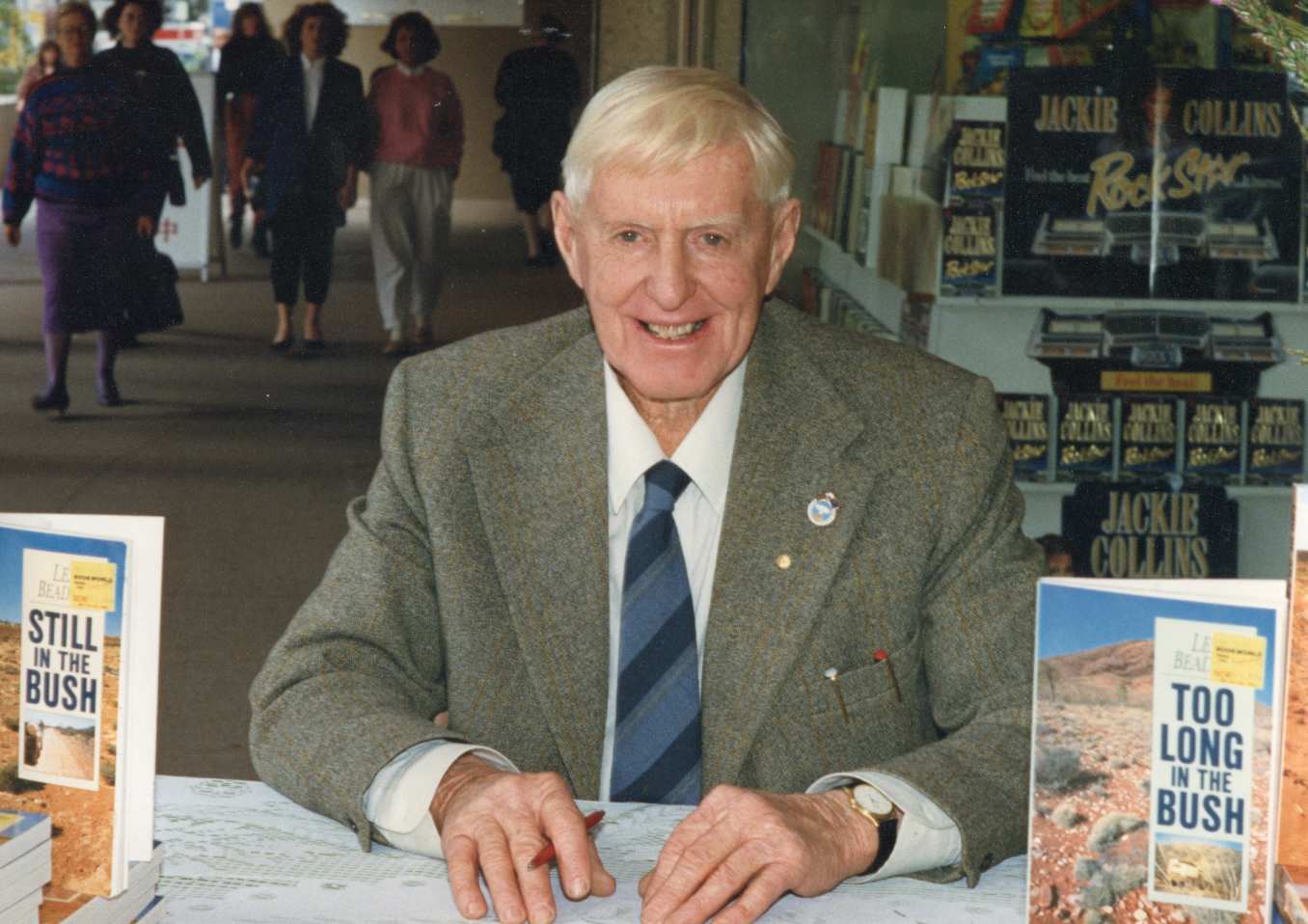Len Beadell reading book signing Brisbane 1989